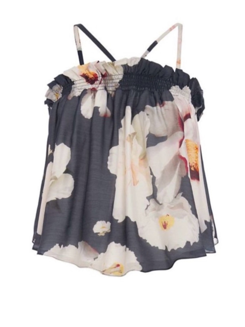 Intermix Exclusive Floral Smocked Warren Top